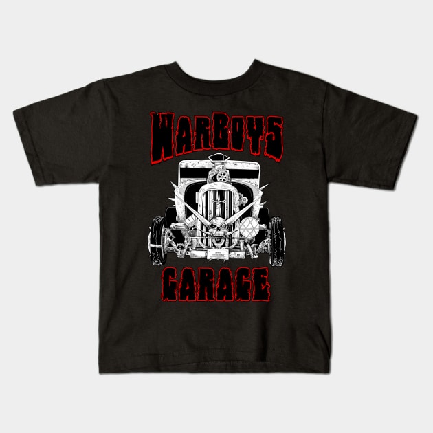 Warboys Garage (mad max inspired) Kids T-Shirt by paintchips